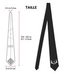 Cravate Monogramme Multicolore Personnalisée avec Initiale et Nom Cadeau d'Anniversaire Mariage Fête des Pères pour Homme