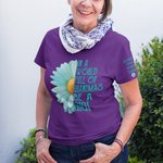 Personalizado Multicolor 1-16 Nombres Crisantemo Azul Claro Cuello Suave Crew Camiseta Sudadera con Título Cumpleaños Día de la Madre Regalo para la abuela