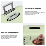 Personalized Set of 2 Mr & Mrs Luggage Protective Covers Fit 18-32 Inches Suitcase with Family Name Travel Accessories Honeymoon Gift for Couple