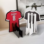 Personalisierte Jersey Form Controller Headset Stand mit Nummer und Name Gaming Zubehör Schreibtisch Dekor Vatertag Geburtstag Geschenk für Ballspiel-Liebhaber