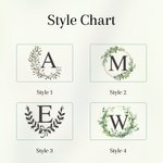 Gepersonaliseerde krans initiaal Super Absorberende Wafeldoek met Naam en Datum Bureaudecoratie Verjaardag Huwelijkscadeau voor Vriend Familie