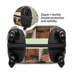 Personalized Set of 2 Mr & Mrs Luggage Protective Covers Fit 18-32 Inches Suitcase with Family Name Travel Accessories Honeymoon Gift for Couple