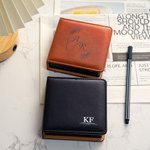 Personalized PU Leather Sticky Note Holder with Text and Initial School Office Supplies Teacher's Day Gift for Educator Nurse Librarian