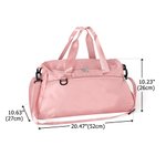 Silhouette de gymnastique rythmique personnalisée Sac de voyage imperméable avec nom Accessoire de voyage Cadeau d'anniversaire pour les amateurs de gymnastique