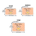 Personalizado de dibujos animados mamá y el niño de nacimiento de flores de alimentos de grado galleta galleta de almacenamiento de lata con el nombre de cumpleaños Día de la Madre de regalo para la m