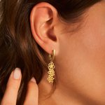 Personalizada Flor de Nacimiento Piedra de Nacimiento Pendientes Dainty Joyería Día de la Madre Día de San Valentín Aniversario Cumpleaños Regalos para Ella