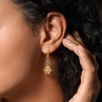 Personalizada Flor de Nacimiento Piedra de Nacimiento Pendientes Dainty Joyería Día de la Madre Día de San Valentín Aniversario Cumpleaños Regalos para Ella