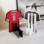 Personalisierte Jersey Form Controller Headset Stand mit Nummer und Name Gaming Zubehör Schreibtisch Dekor Vatertag Geburtstag Geschenk für Ballspiel-Liebhaber