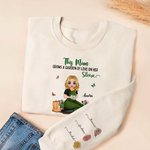 Personalisierte Multicolor Mom's Garden Soft T-shirt Sweatshirt mit Titel und 1-12 Geburt Blumen Geburtstag Muttertag Wertschätzung Geschenk für Mama Oma