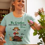 Personalisierte Multicolor Mom's Garden Soft T-shirt Sweatshirt mit Titel und 1-12 Geburt Blumen Geburtstag Muttertag Wertschätzung Geschenk für Mama Oma