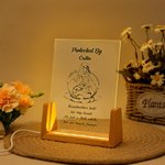 Personalisierte Schwan Mutter Warm Zitat LED-Nachtlicht mit Namen und hölzerne Basis Home Decor Muttertag Geschenk für Mama Oma