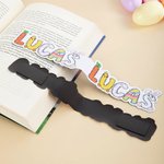 Personalized Bunny Carrot Doodle Name Magnetic Bookmark Clip Reading Stationery Supplies Back to School Easter Gift for Bookworms Boys Girls