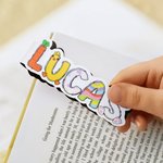 Personalized Bunny Carrot Doodle Name Magnetic Bookmark Clip Reading Stationery Supplies Back to School Easter Gift for Bookworms Boys Girls