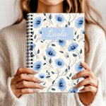 Cuaderno de espiral A5 personalizado con 120 páginas rayadas Cumpleaños Día de la Madre Regalo para mujeres Mamá Abuela