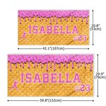 Toalla de playa de secado rápido personalizada con nombre Accesorio de vacaciones de verano Regalo de cumpleaños para mamá amante del béisbol