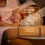 Personalisierte Schwan Mutter Warm Zitat LED-Nachtlicht mit Namen und hölzerne Basis Home Decor Muttertag Geschenk für Mama Oma