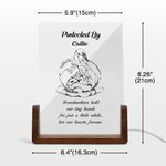 Personalisierte Schwan Mutter Warm Zitat LED-Nachtlicht mit Namen und hölzerne Basis Home Decor Muttertag Geschenk für Mama Oma