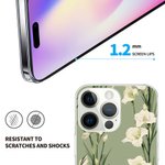 Gepersonaliseerde stijlvolle Retro Geboorte Bloem Telefoon Case voor iPhone met Naam Verjaardag Moederdag Gift voor Vriendin Familie