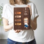 Cuaderno Espiral Personalizado Retro Versículo Bíblico A5 120 Páginas con Nombre Cumpleaños Bautizo Religioso Regalo para Cristianos Familia