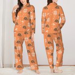 Personalisierte Kokosnuss Baum Haustier Avatar Foto Langarm-Pyjama passende Hose mit Namen Geburtstag Geschenk für Frauen Männer Haustierliebhaber