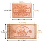 Personalised Engraved Leaf Flower Chicken Nest Farmer Market Wooden Egg Carton Stamp with Handle and Text Birthday Gift for Family Friend