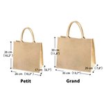 Sac en Toile de Jute Personnalisé avec Fille de Mode en Dessin Animé et Pierre de Naissance Nom Cadeau d'Anniversaire Pour Femmes