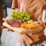 Personalized Engraved Heart Tree Stump Charcuterie Cutting Board with Names and Handle Made in USA Anniversary Valentine's Day Gift for Couple