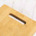 Personalised Engraved Garland Initial Bamboo Charcuterie Cutting Board with Handle Housewarming Wedding Mother's Day Gift for Couple Family