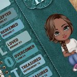 Cuaderno Espiral Personalizado Retro Versículo Bíblico A5 120 Páginas con Nombre Cumpleaños Bautizo Religioso Regalo para Cristianos Familia