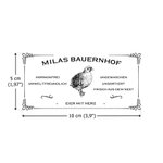 Personalisierte 10-tlg. Huhn Ente Wachtel Eierschachtel Etiketten mit Text Selbstklebendes Hühnerstall Zubehör Geschenk für Bauernhofbesitzer