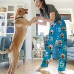 Personalisierte Kokosnuss Baum Haustier Avatar Foto Langarm-Pyjama passende Hose mit Namen Geburtstag Geschenk für Frauen Männer Haustierliebhaber