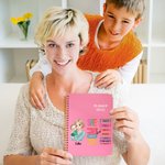 Personalized She is Mom Cartoon Character Bible Verse 2025 Planner Calendar A5 Spiral Notebook with Name Mother's Day Baptism Gift for Mom