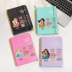 Personalized She is Mom Cartoon Character Bible Verse 2025 Planner Calendar A5 Spiral Notebook with Name Mother's Day Baptism Gift for Mom
