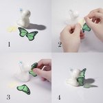 Personalised Birthstone Sleeping Baby Sculpture with Butterfly or Angel Wings Miscarriage Pregnancy Infant Loss Sympathy Gift for Mom