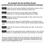 Personalisierter Huhn Eierkarton-Stempel mit Text Griff Papiertüten Stempel Bauernhof Freilandhaltung Hofladen Wochenmärkte Geschenk für Landwirte