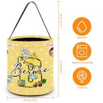 Personalisierter Wiederverwendbarer Osterhase-Korb mit 1-3 Porträtfotos Initiale Namen und Griff Ostereiersuche Osterdeko Ostergeschenk für Kinder