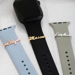 Personalized Minimalist Name Watch Band Charm Decorative Accessories Valentine's Day Birthday Gift for Friends Family