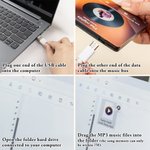 Personalised Mini Photo Music Player Fridge Magnet with Song Name and Singer Home Decor Birthday Anniversary Gift for Family Couple