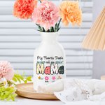 Gepersonaliseerde My Favorite People Call Me Nana Bloemen Keramische Vaas met 1-12 Namen Moederdag Verjaardagscadeau voor oma Moeder