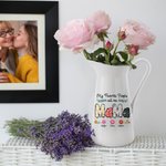 Gepersonaliseerde My Favorite People Call Me Nana Bloemen Keramische Vaas met 1-12 Namen Moederdag Verjaardagscadeau voor oma Moeder
