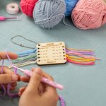 Personalisierte Lage Temperatur Decke Design Farbkarte mit Perlenkette Häkeln Zubehör Geburtstag Muttertag Geschenk für Liebhaber Stricken