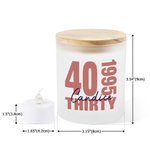 Barattolo personalizzato senza tempo con candela a LED e coperchio in legno Regalo di compleanno e anniversario per amici e parenti