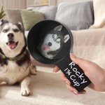 Gepersonaliseerd Multicolor Huisdier Avatar Foto Voedingsschep met Naam Huisdierfeest Verjaardagscadeau voor Hondeneigenaren