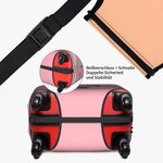 Personalisierte Elastische Kofferschutzhülle mit Cartoon-Charakter für 18-32 Zoll Koffer Reisezubehör Geburtstagsgeschenk für Jungen und Mädchen