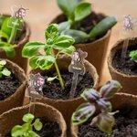 Cartello personalizzato in acrilico con nome giardino della nonna ed etichette e 1-8 foto avatar di api regalo per festa della mamma per nonne