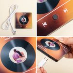 Personalised Mini Photo Music Player Fridge Magnet with Song Name and Singer Home Decor Birthday Anniversary Gift for Family Couple