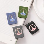 Personalised Cute Peter Rabbit Wreath Magnetic Leather Bookmark Clip with Name Happy Easter Birthday Gift for Book Lovers Bookworms