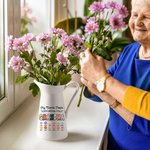 Gepersonaliseerde My Favorite People Call Me Nana Bloemen Keramische Vaas met 1-12 Namen Moederdag Verjaardagscadeau voor oma Moeder