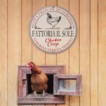 Insegna personalizzata in legno dal fascino rurale con testo del pollaio decorazione della fattoria regalo di inaugurazione per agricoltori