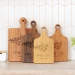 Personalized Couple Birds on The Tree Charcuterie Cutting Board with Name and Grip Made in USA Housewarming Wedding Gift for Couple Family